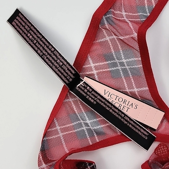 Victoria's Secret 2 Prs Red Very Sexy + Incredible Thong String Panties Sz Large - Picture 4 of 16